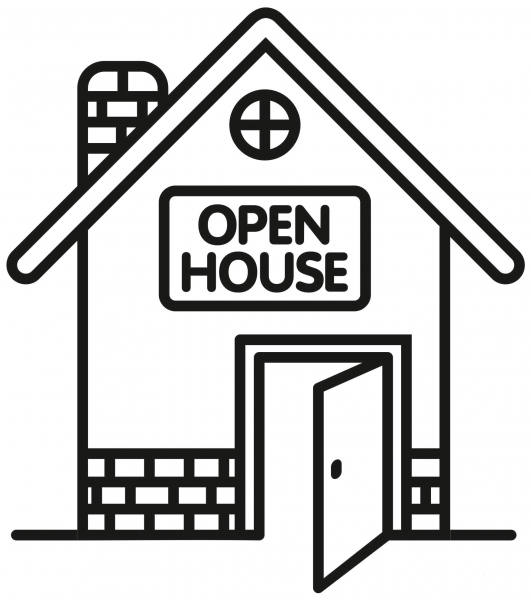 Open House coloring page image