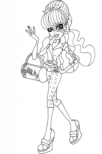 Operetta I Love Accessories coloring page image