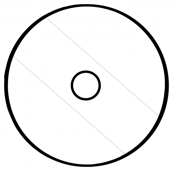 Optical Disk Emoji coloring page image