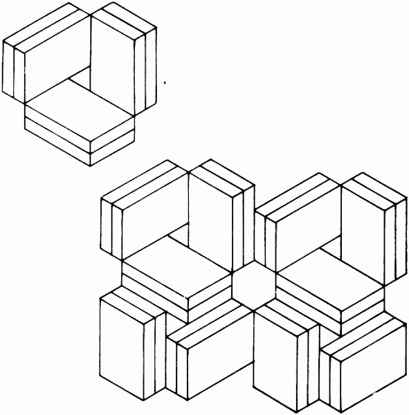 Optical Illusion 2 coloring page image