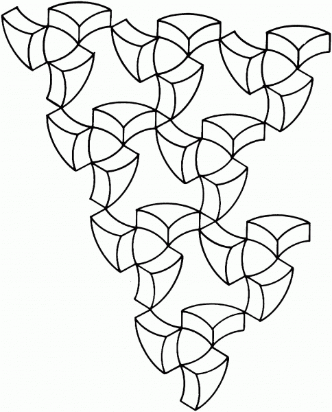Optical Illusion 28 coloring page image