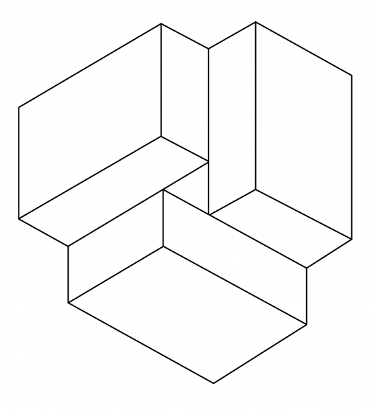 Optical Illusion 39 coloring page image