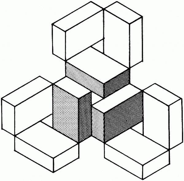 Optical Illusion coloring page image