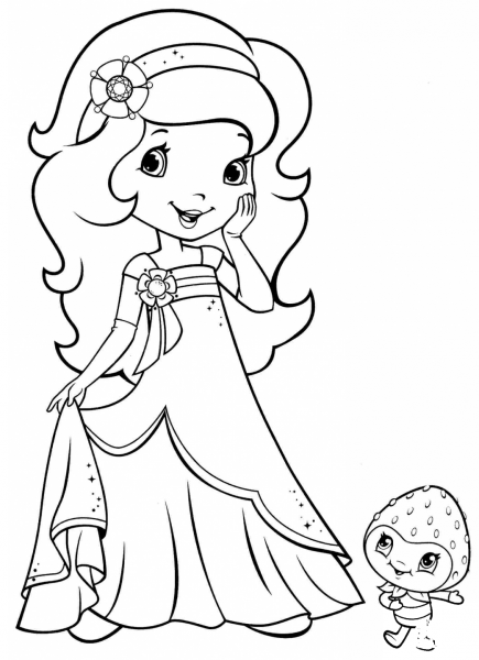Orange Blossom and Berrykin coloring page image