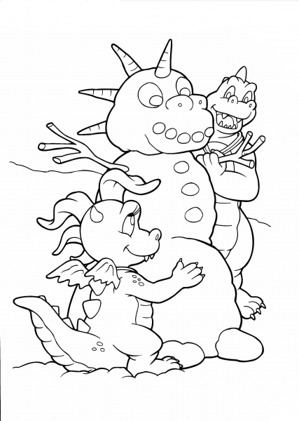 Ord And Cassie  coloring page image