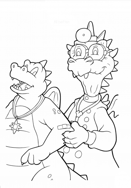 Ord At Doctor  coloring page image