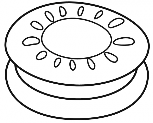 Oreo coloring page image