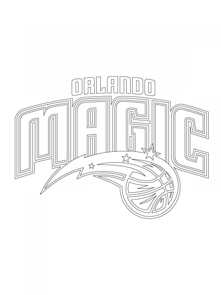 Orlando Magic Logo coloring page image