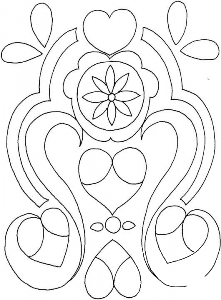 Ornament For The Wall  coloring page image