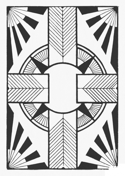 Ornament with Circle and Cross coloring page image