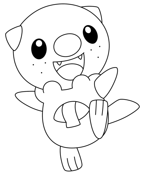Oshawott Pokemon coloring page image