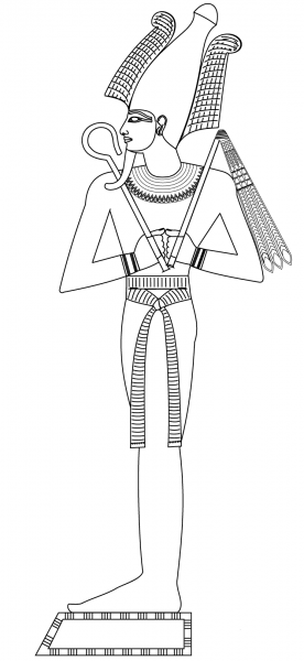 Osiris coloring page image