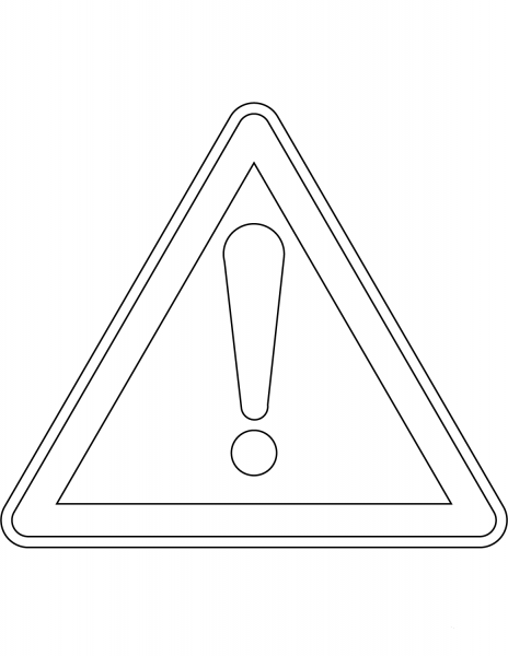 “Other Danger” Sign in France coloring page image