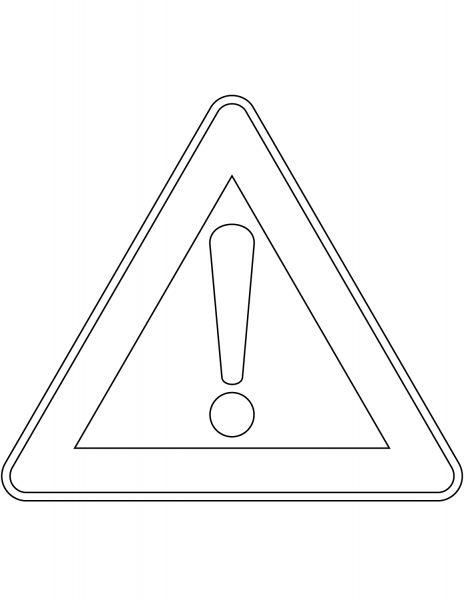 “Other Danger” Sign in Italy coloring page image