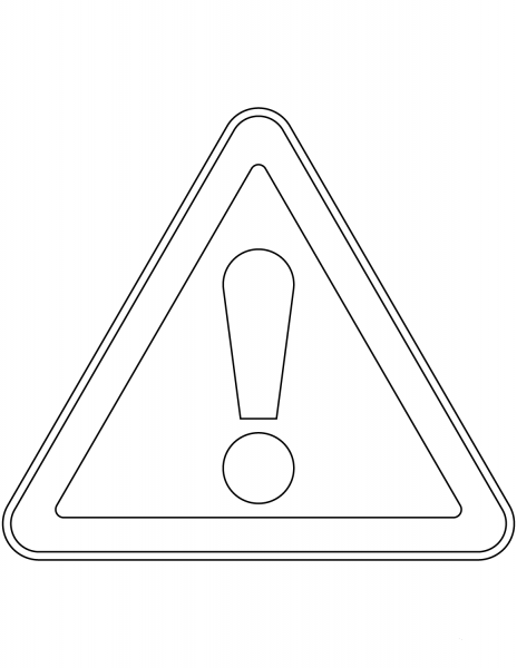 “Other Danger” Sign in Russia coloring page image