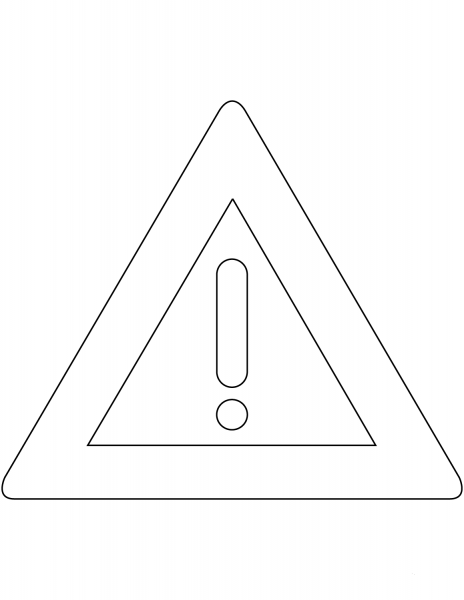 “Other Danger” Sign in the Netherlands coloring page image