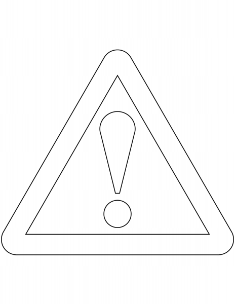 “Other Danger” Sign in the United Kingdom coloring page image