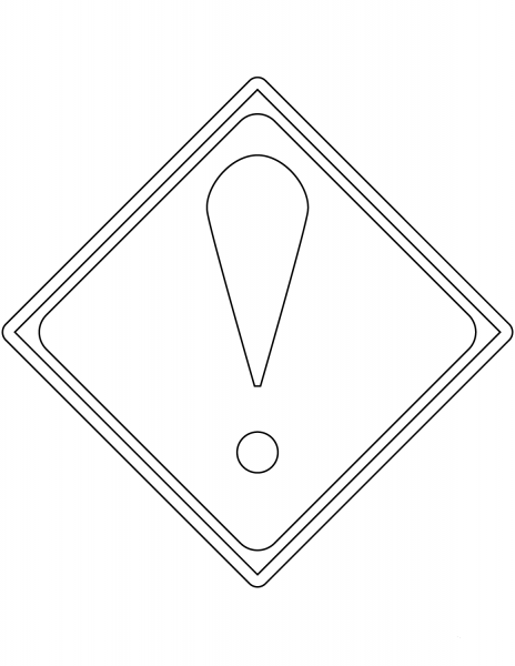 “Other Dangers” Sign in Japan coloring page image