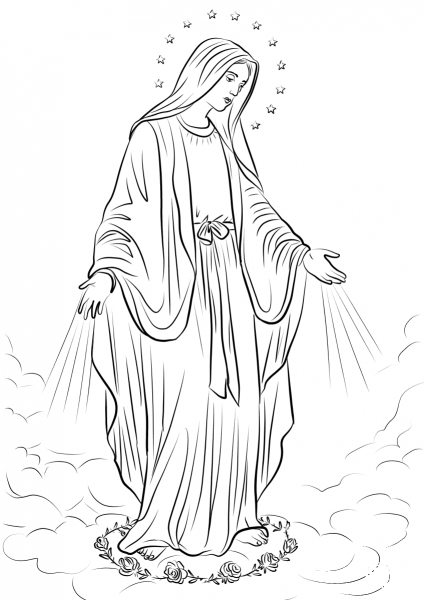 Our Lady of Grace coloring page image