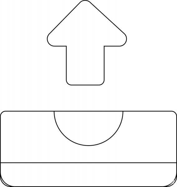 Outbox Emoji coloring page image