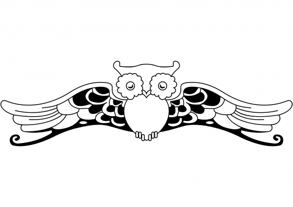 Owl coloring page image