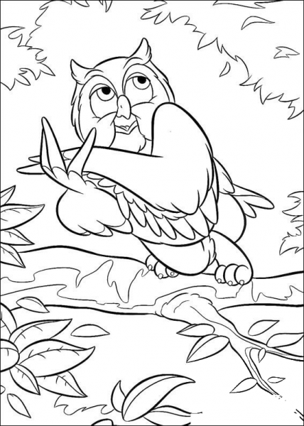 Owl  coloring page image