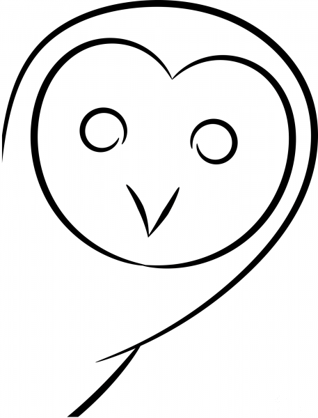 Owl coloring page image