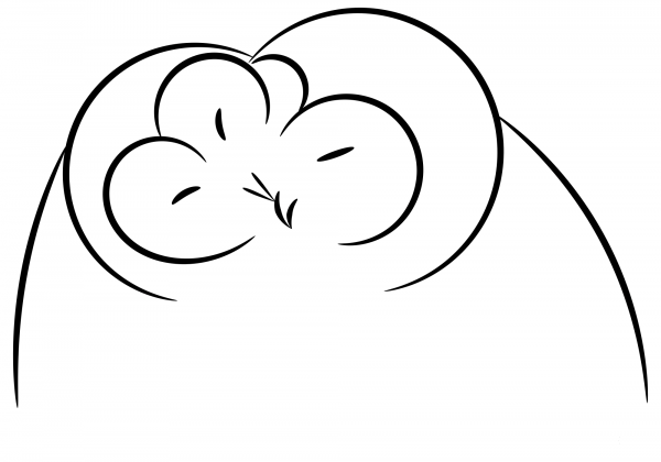 Owl coloring page image