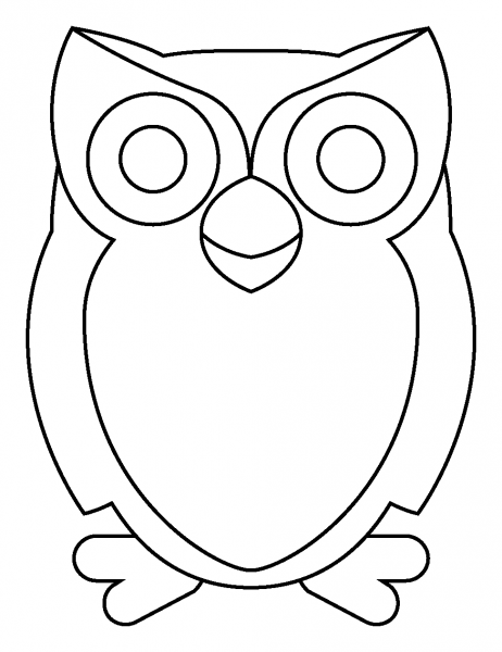 Owl Emoji coloring page image