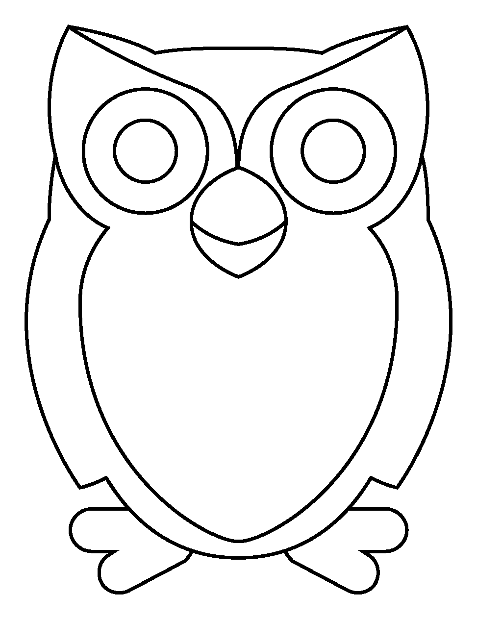 Owl Emoji coloring page - ColouringPages