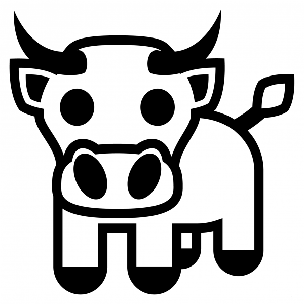 Ox Emoji coloring page image