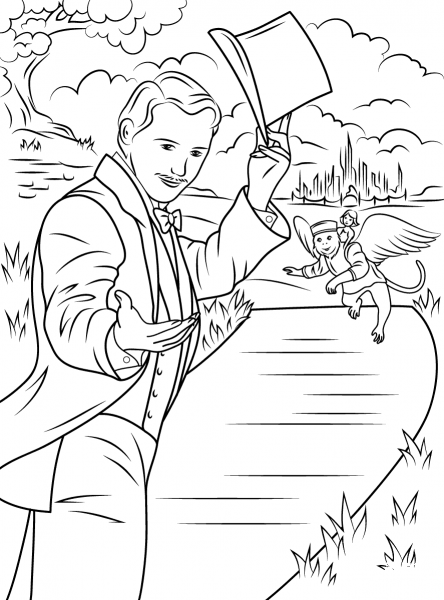 Oz The Great And Powerful coloring page image