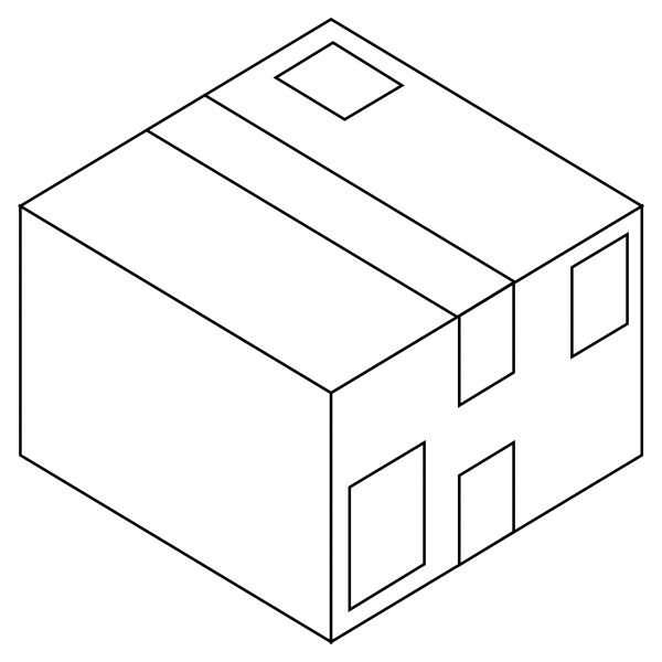 Package coloring page image