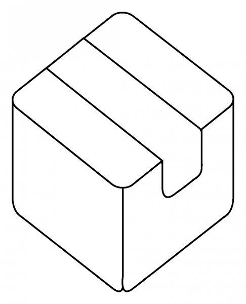 Package Emoji coloring page image