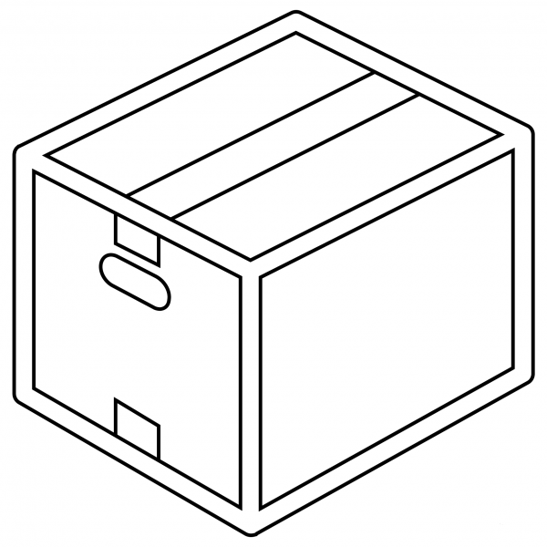 Package Emoji coloring page image