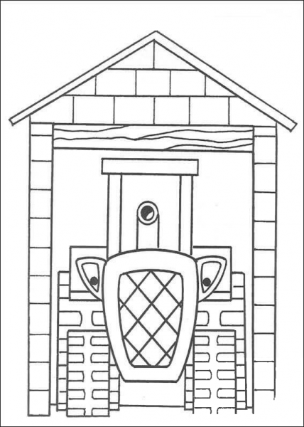 Packer In His House  coloring page image