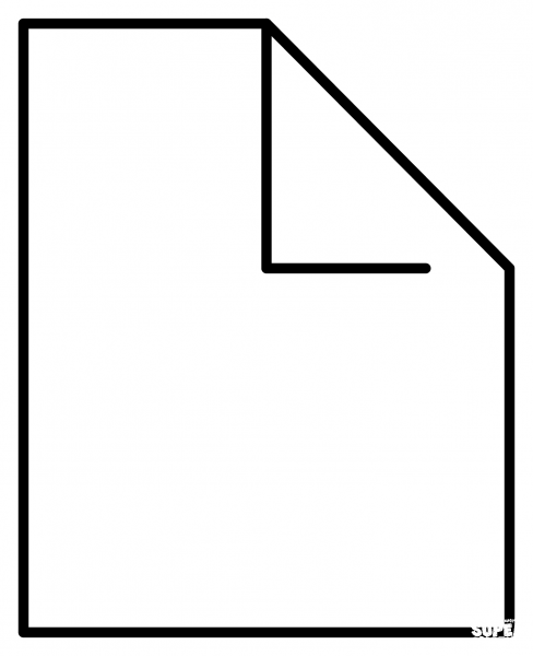 Page Facing Up Emoji coloring page image