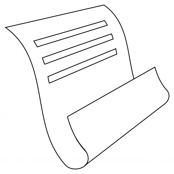 Page with Curl coloring page image