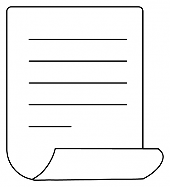 Page with Curl Emoji coloring page image