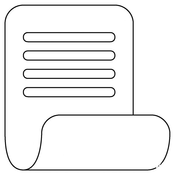 Page with Curl Emoji coloring page image