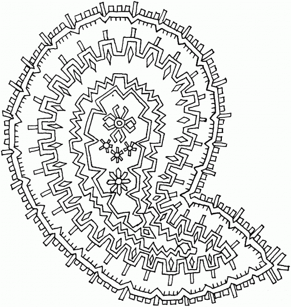 Paisley coloring page image
