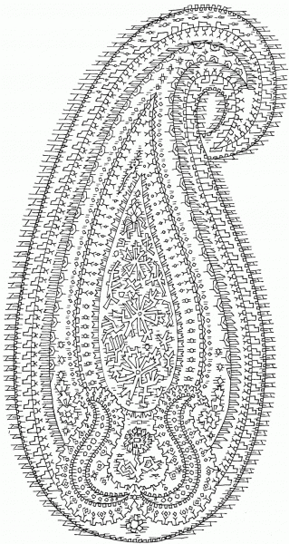 Paisley coloring page image