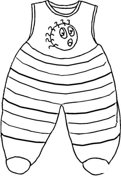 Pajamas  coloring page image