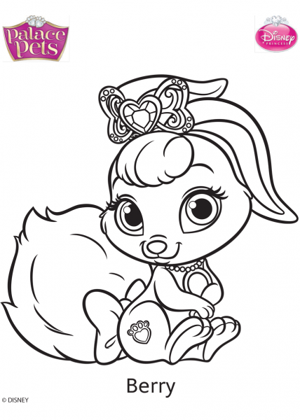 Palace Pets Berry coloring page image