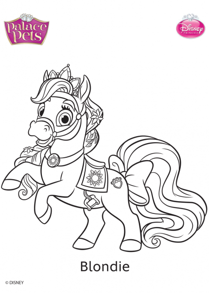 Palace Pets Blondie coloring page image