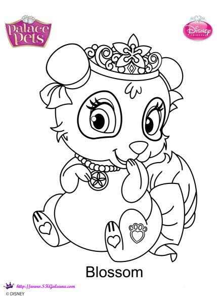 Palace Pets Blossom coloring page image