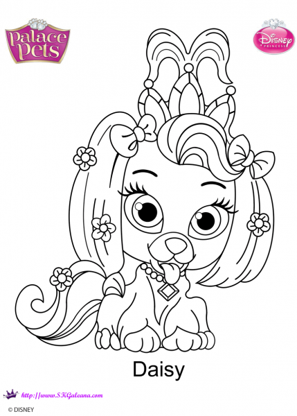 Palace Pets Daisy coloring page image