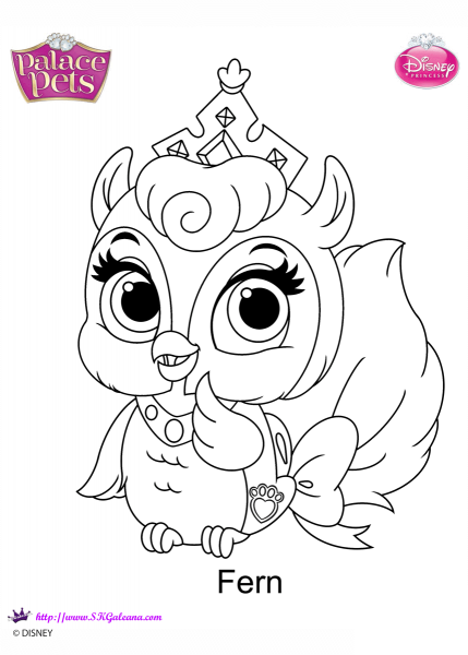 Palace Pets Fern coloring page image