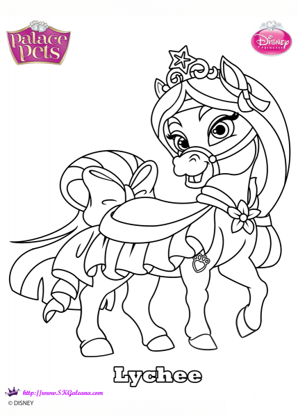 Palace Pets Lychee coloring page image