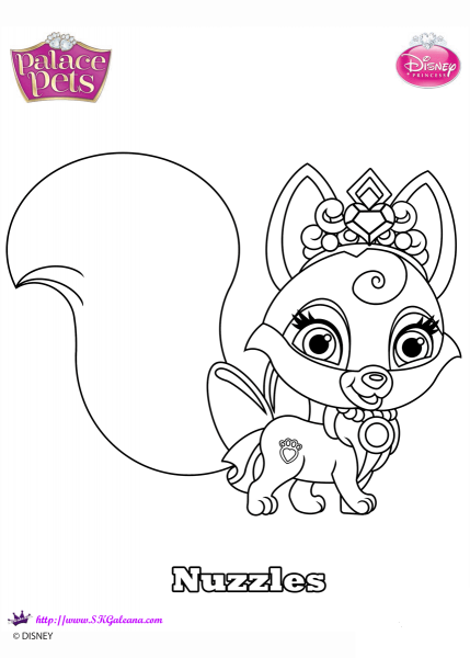 Palace Pets Nuzzles coloring page image